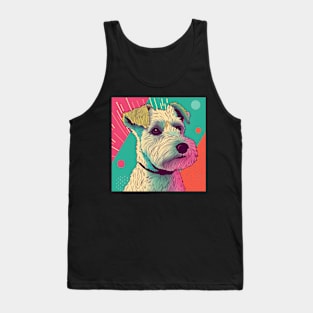 Retro Lakeland Terrier: Pastel Pup Revival Tank Top